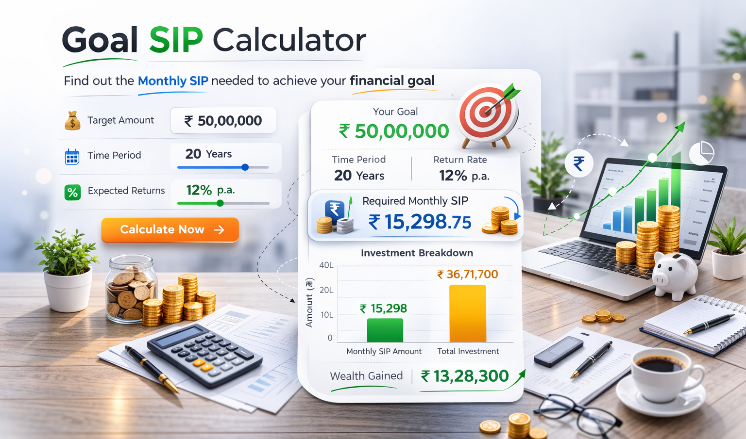 Goal Based SIP Calculator